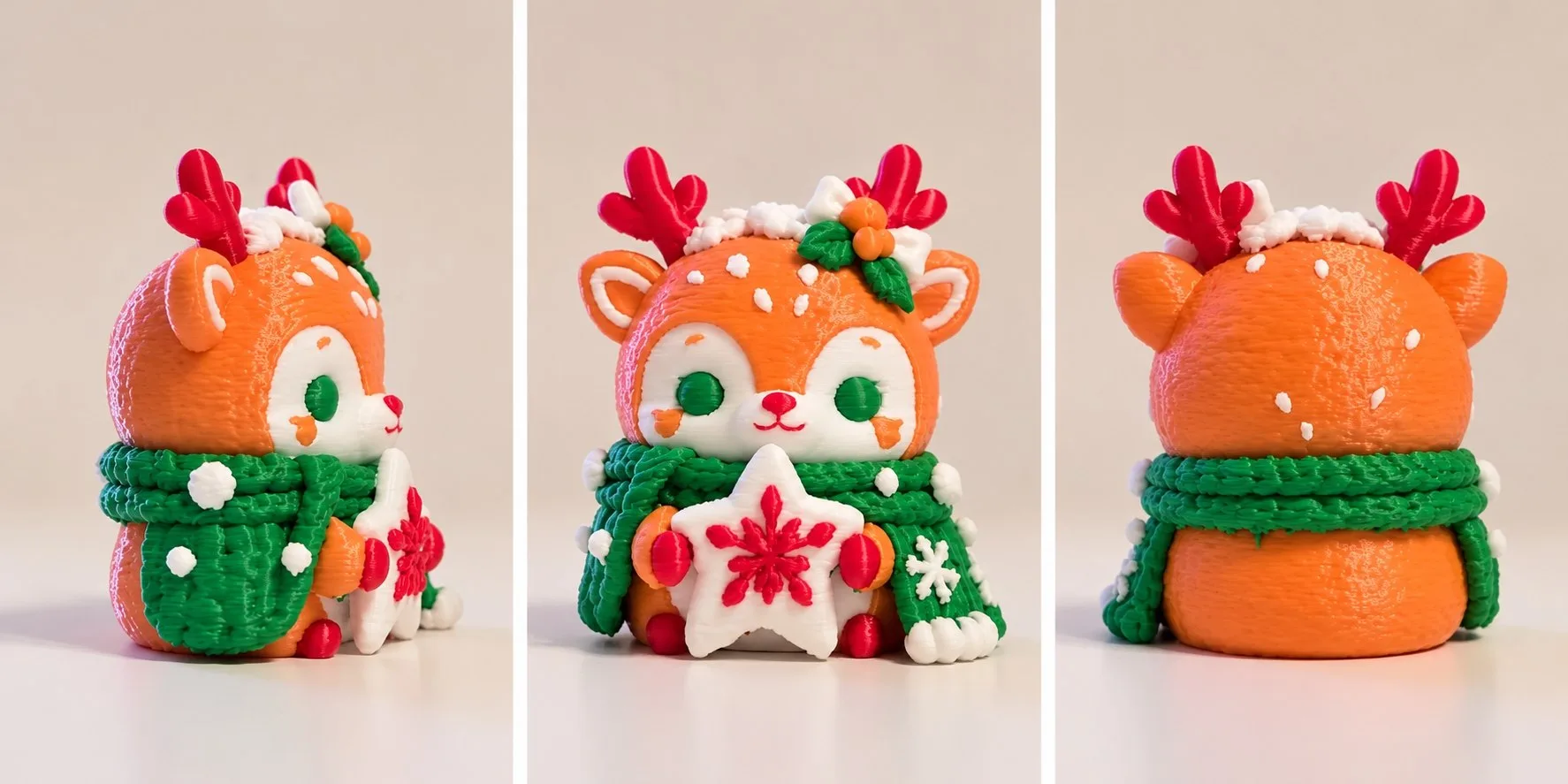 🦌 Рождественский Оленёнок — фигурка и брелок — фото 2