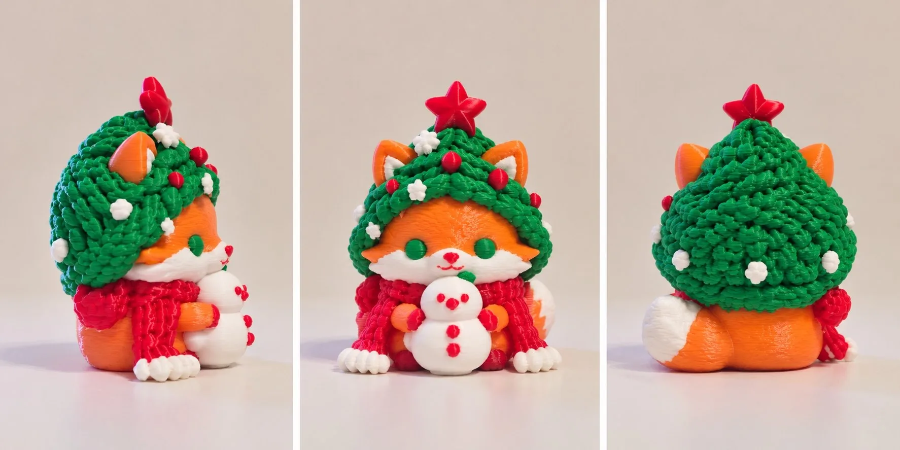 🦊Рождественская Лисичка — фигурка и брелок — фото 2